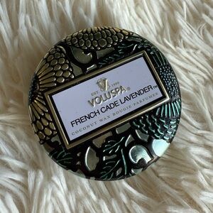 Voluspa French Cade Lavender Candle in Black and Gold Tin